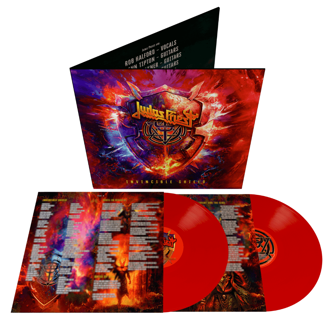 Invincible Shield 2 Vinilos color rojo Judas Priest en SMFSTORE