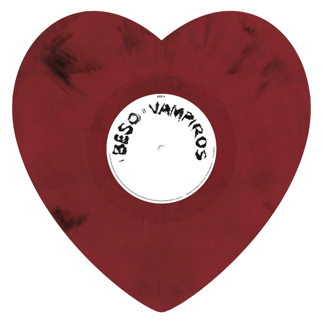 RR 12" Vinyl - Rosalía & Rauw Alejandro EN SMFSTORE Rosalía, Raw, Alejandro, RR, Vinilo, Corazón, Rojo, Vinyl, Beso, Vampiros, Promesa, Ahumado, Smoked, Limited, Limitada