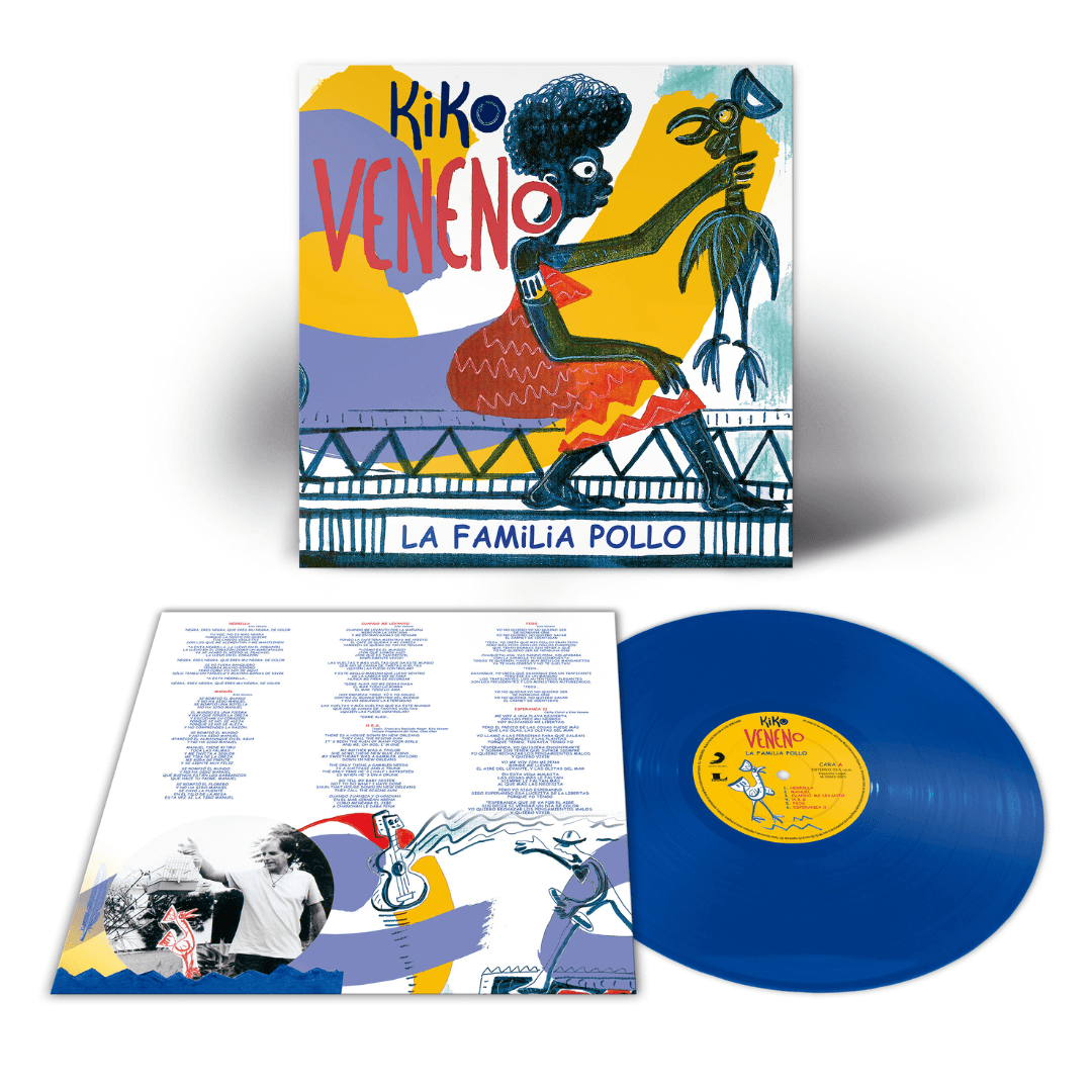 La Familia Pollo Vinilo color azul Kiko Veneno en SMFSTORE La Familia Pollo. Cuando me levanto. Feos. Fijarse. Negrilla.