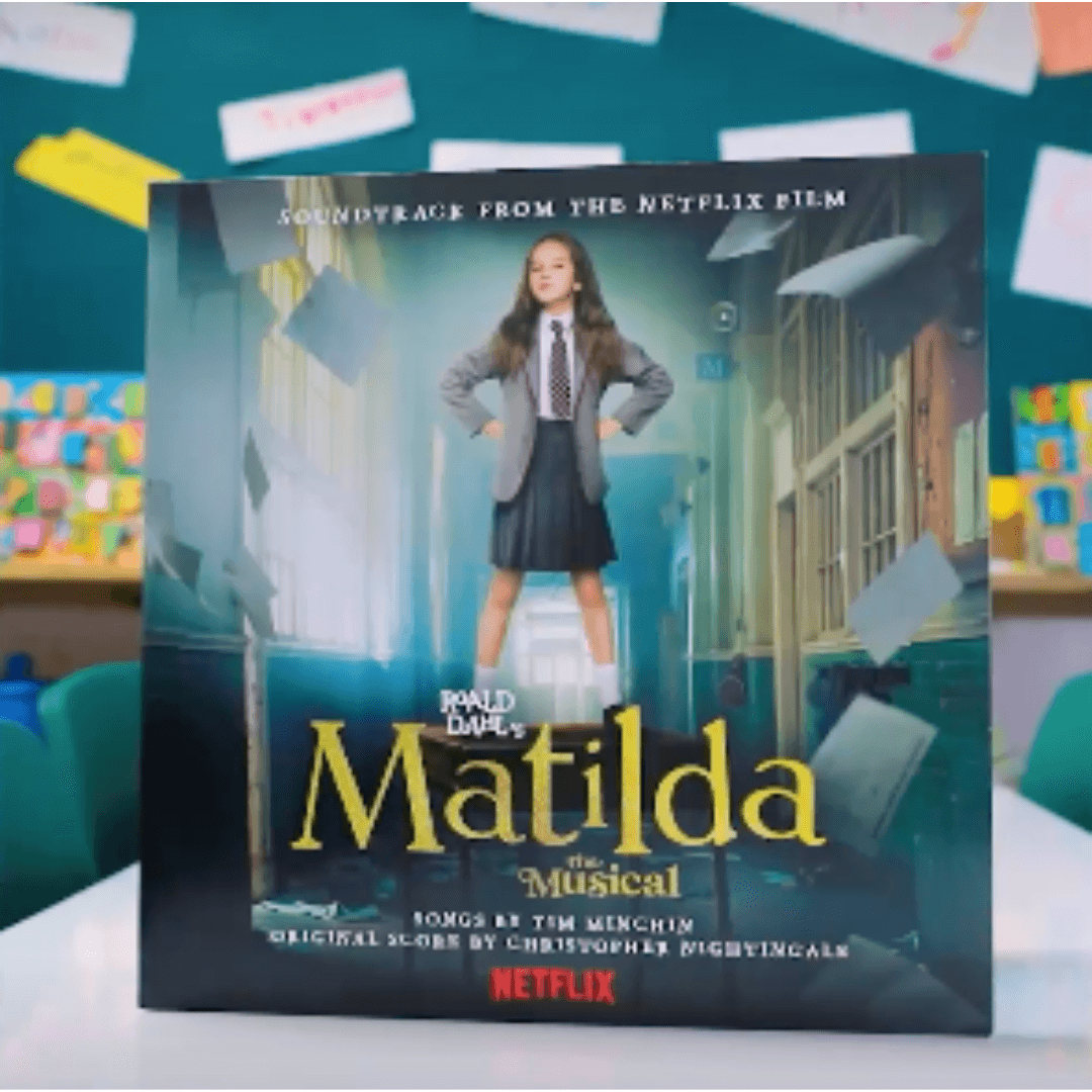 ROALD DAHL’S MATILDA THE MUSICAL   MÚSICA DE LA PELÍCULA DE NETFLIX INSPIRADA EN EL MUSICAL GANADOR DEL PREMIO TONY  CON MÚSICA Y LETRA DE TIM MINCHIN & MÚSICA ORIGINAL DE CHRISTOPER NOWINGALE  DISPONIBLE EN FORMATO DOBLE VINILO EL 21 DE ABRIL en SMFSTORE