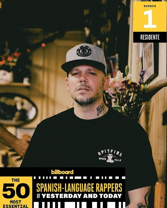 BILLBOARD SELECCIONÓ A RESIDENTE COMO EL MEJOR RAPERO DE LA HISTORIA EN ESPAÑOL EN LA CELEBRACIÓN DEL 50 ANIVERSARIO DEL HIP HOP en SMFSTORE