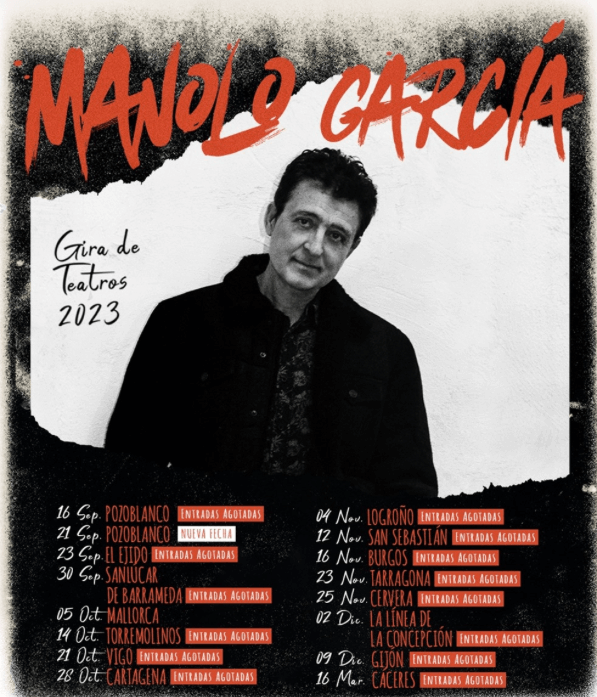 Manolo García anuncia nueva fecha en Pozoblanco el 21 de septiembre en SMFSTORE