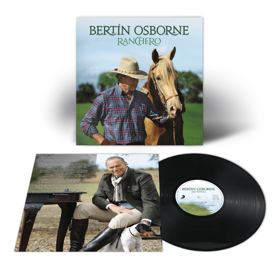 Ranchero LP Bertín Osborne en SMFSTORE Me va a extrañar. Bertín. La Bikina. Mexico. Corrido. Regional Mexicano