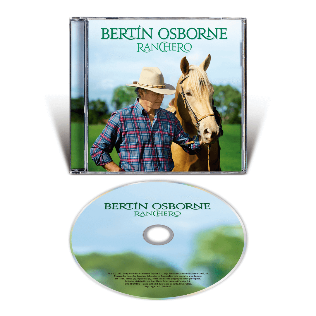 Ranchero CD Bertín Osborne en SMFSTORE Me va a extrañar. Bertín. La Bikina. Mexico. Corrido. Regional Mexicano