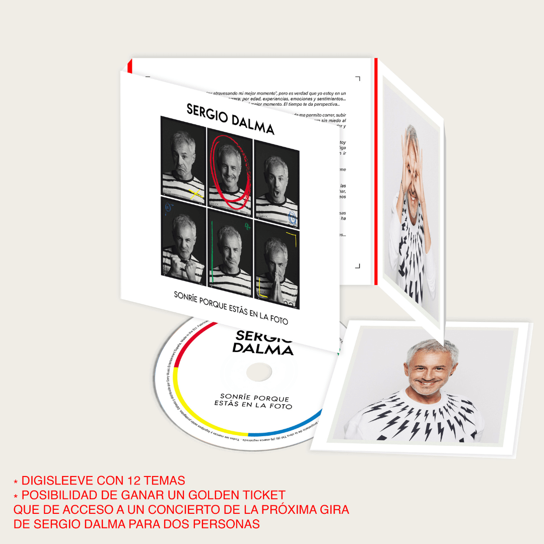 Sonríe porque estás en la foto CD estándar (posibilidad de ganar un Golden Ticket) Sergio Dalma en SMFSTORE