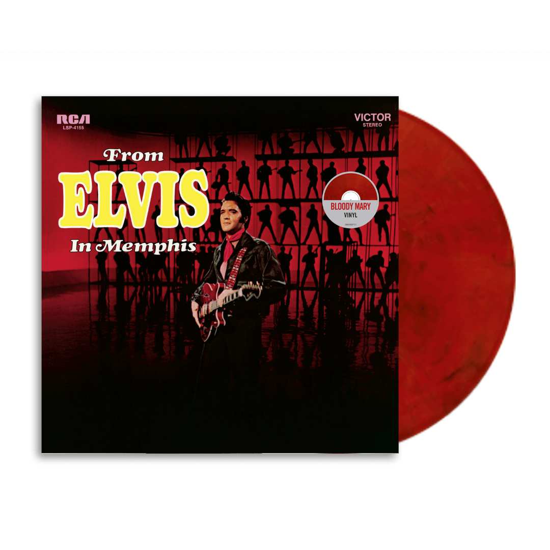 From Elvis In Memphis LP marmolado rojo y negro en Sony Music Store