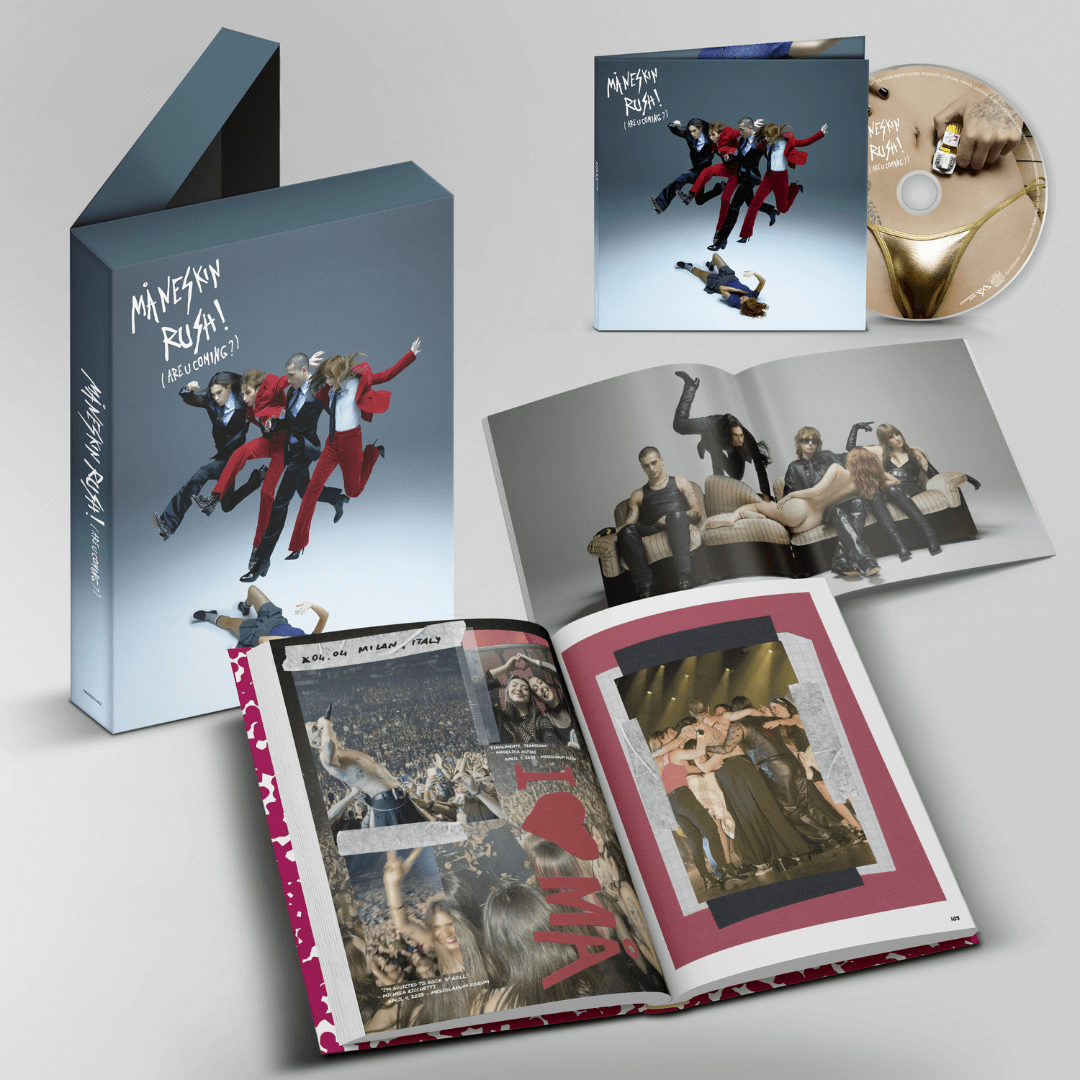 RUSH! (ARE YOU COMING?) CD Deluxe + libreto 20 pags + libro de fotos de 152 págs Måneskin en Smfstore