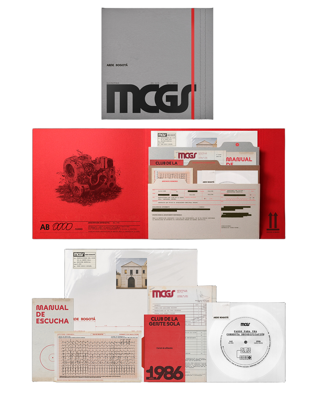 Manufacturas del Club de la Gente Sola LP Edición Deluxe Exclusiva y Firmado Arde Bogotá en Sony Music Store