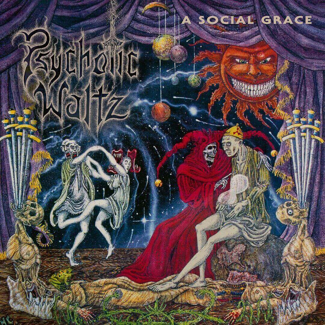“A Social Grace (Re-issue 2024)” Ltd. Gatefold lemon colored 2LP Psychotic Waltz en Smfstore
