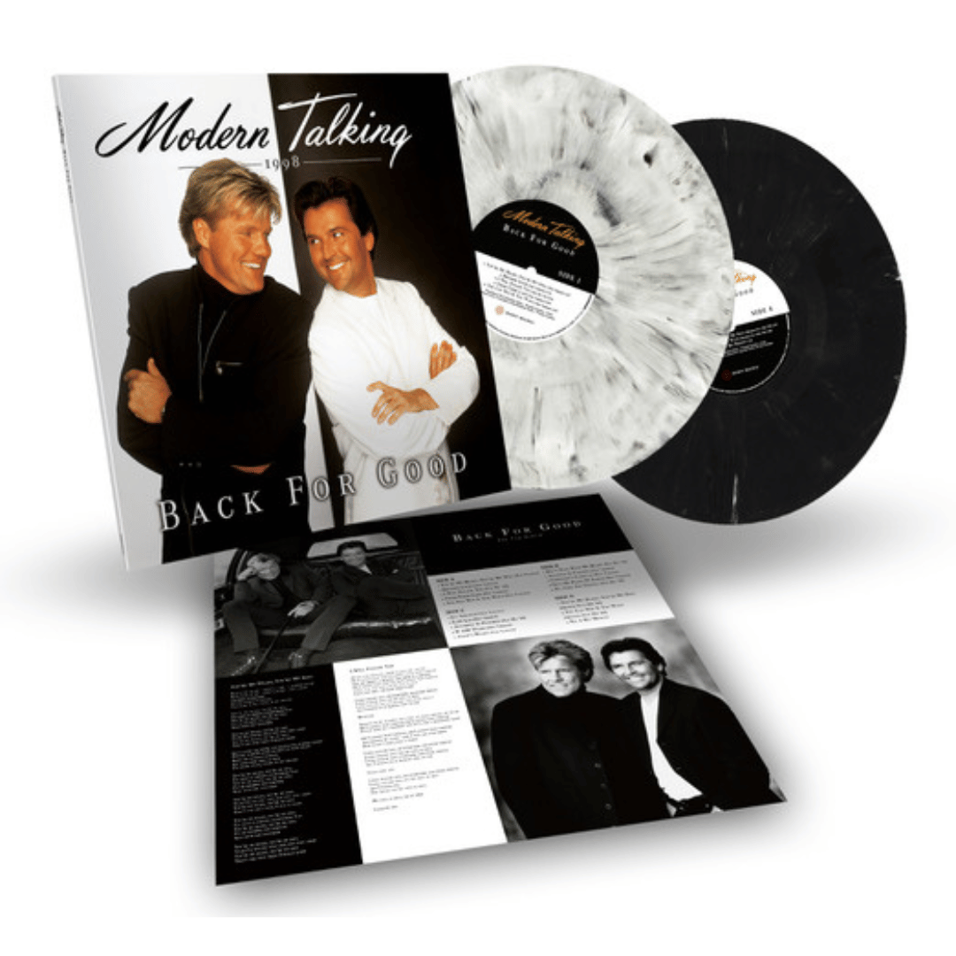 Back For Good Modern Talking LP doble blanco y negro marble en SMFSTORE
