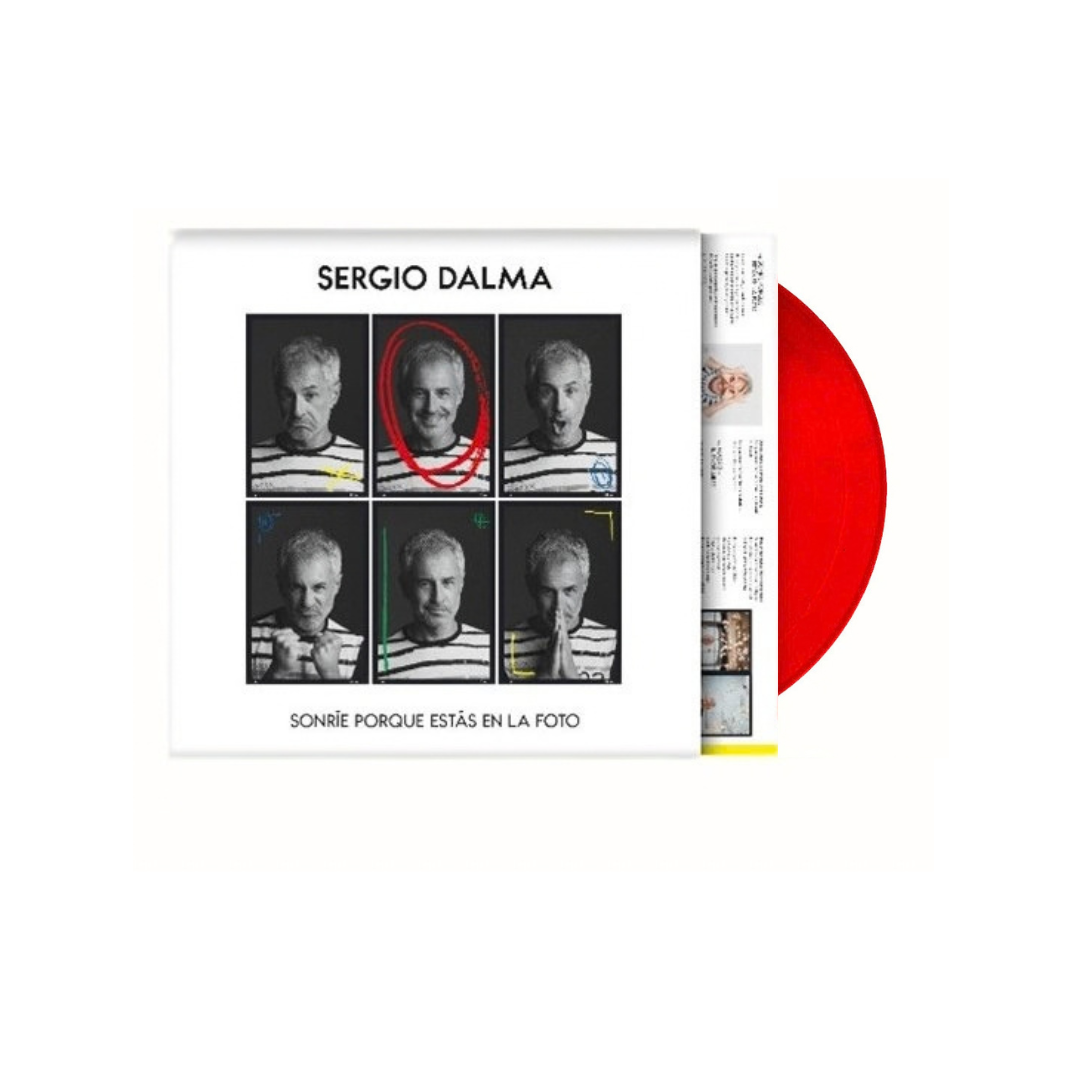 Sonríe porque estás en la foto LP Rojo Sergio Dalma en Sony Music Store
