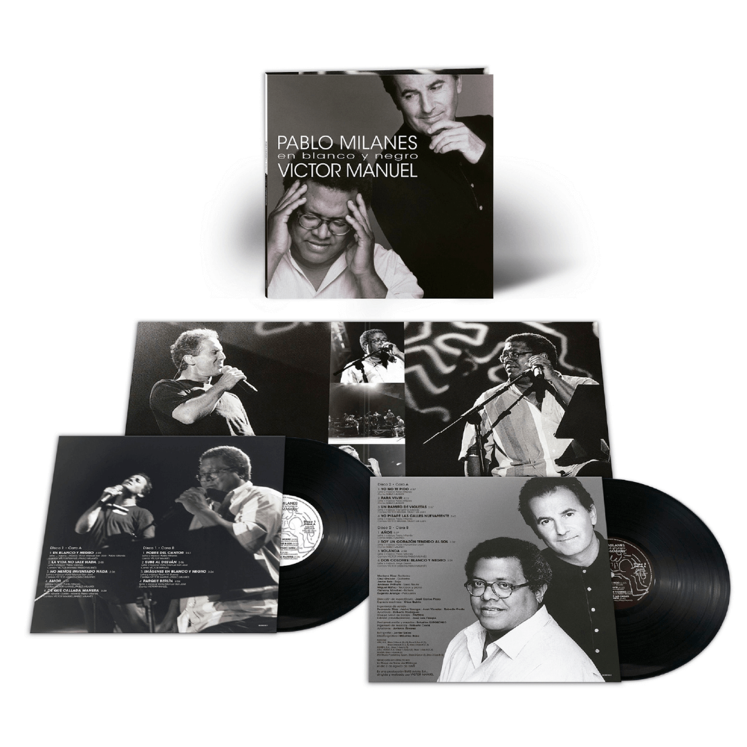 En Blanco y Negro Vinilo Pablo Milanés y Víctor Manuel en SMFSTORE